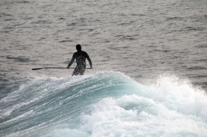 man-surfing